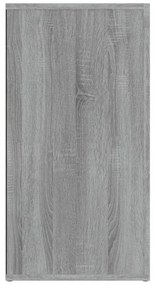 szürke sonoma színű szerelt fa tálalószekrény 120 x 36 x 69 cm