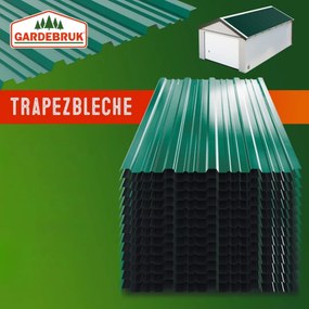 ARON trapézlemez készlet, 14 darabos, 110×46 cm, zöld Jurhan