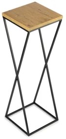 Virágállvány 70x24 cm fekete/barna