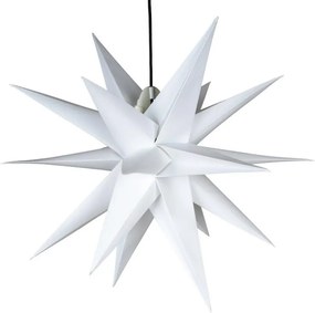 NEXOS Karácsonyi csillag időzítővel 1 LED 55 cm fehér