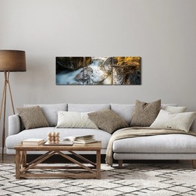 Kép - Erdei patak (órával) (90x30 cm)