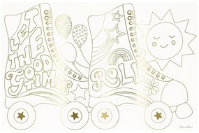 Papír tányéralátét szett 8 db-os 28x42.5 cm Happy Icons – Meri Meri