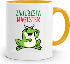 Mester Bögre Sárga Születésnapi Ajándék fényképes nyomtatással