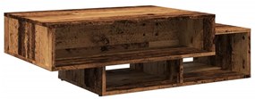 antik fa színű szerelt dohányzóasztal 105 x 55 x 32 cm