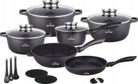 Márvány edénykészlet Edények Prémium szett 17 El. Zilner