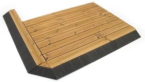 Fa padló Linea CombiWood 40 x 118 x 6,5 cm, természetes fa