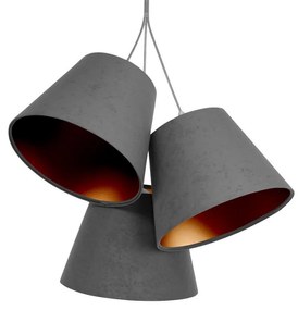 Csillár zsinóron AMBROSIA 3xE27/60W/230V