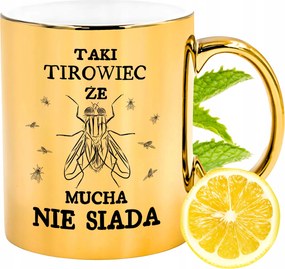 Prémium Arany Csillogó Bögre Teherautó Ajándék Nyomtatott Fotóval