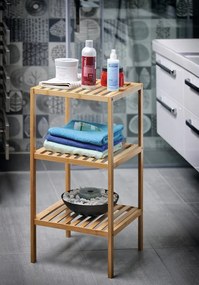 Aqualine, BAMBUSZ kerek szemeteskuka 5l, fehér, BI007