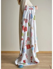 Fehér gyerek takaró 130x160 cm Sweets – Bloomingville Mini