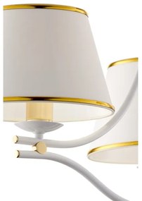 Jupiter 2085 - SAMBA láncos csillár 3xE27/15W/230V fehér/arany