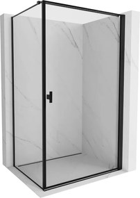 Mexen Mist-B kifelé nyíló zuhanykabin jobb 70 x 100 cm, fekete keret, fekete - 8A2T-070-100-70-70-P