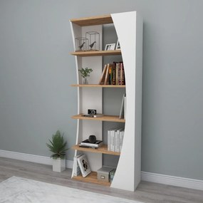 Selge könyvespolc, atlanti fenyő-fehér, 63,6 cm