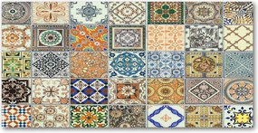 Konyhai panel Kerámia csempe 100x50 cm Ragasztó