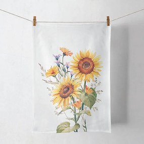 Napraforgó virágos pamut konyharuha Sunflowers