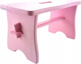 Rózsaszín Festett Szék Zsinór Fából Készült Zsidó Fsc konyhai állvány