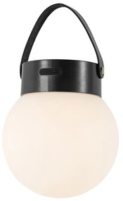 Kültéri lógólámpa fekete, beépített LED-del, 3 fokozatban szabályozható napenergia - Cornelia