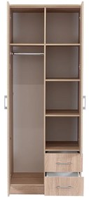 Miami gardróbszekrény 80x205 cm sonoma tölgy-sonoma tölgy