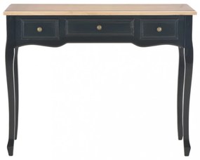 280046 Dressing Console Table with 3 Drawers Black