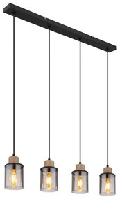 Globo 15707-4H - Csillár zsinóron REID 4xE27/15W/230V