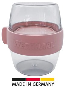 Westmark MINI kétrészes uzsonnás doboz, 400 ml, rózsaszín