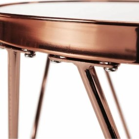VALERO kisasztal rose gold rózsaszín/fekete