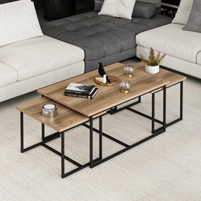 Levada Walnut kisasztal szett, 3 db