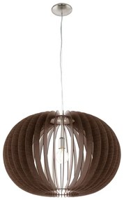 Eglo 95026 - STELLATO függőlámpa kábellel 1xE27/60W/230V átm. 70 cm barna
