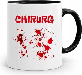 Fekete Bögre Orvos Sebész Nyomtatott Fényképpel