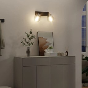 Mennyezeti lámpák állítható üveg lámpabúrával antracit E27