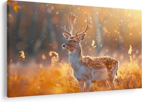 Kép - Szarvas a mezőn (90x60 cm)