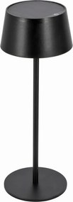 LED dimmelhető érintésvezérelt napelemes lámpa LED/3W/5V USB 1800 mAh IP44 fekete