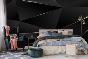 Fotótapéta - Fekete geometriai felosztás (152,5x104 cm)