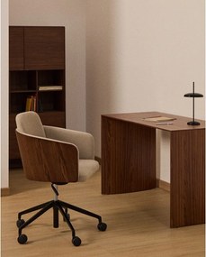 Barna kárpitozott irodai szék Madai – Kave Home