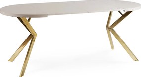 DORIAN asztal 80–160 cm, kasmír/arany