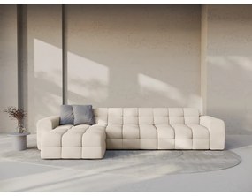 Bézs sarokkanapé (bal oldali-heverő résszel) Kendal – Micadoni