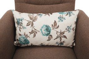 Fotel, sötétbézs, MILO