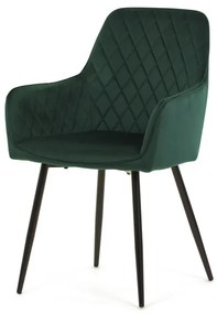 Zöld Bársony Étkezőszék. DCH-215 GRN4