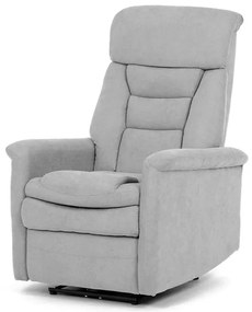 Relax fotel beépített elektromos vezérléssel, szürke szövetkárpittal. TV-925 SIL2