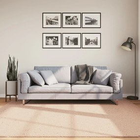 HUARTE púderszínű rövid szálú puha és mosható szőnyeg 200x200cm