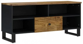 tömör mangófa és szerelt fa TV-szekrény 100 x 33 x 46 cm