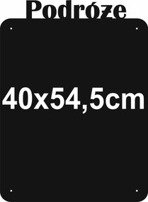 Masszív Mágneses tábla nyaraláshoz |40x54,5cm Utazás