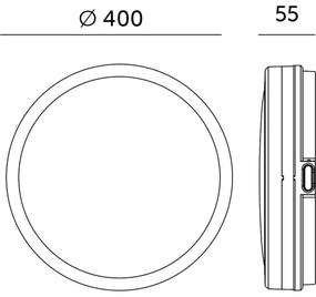 LED Fürdőszobai mennyezeti lámpa NAIROS LED/36W/230V 3000/4000/6500K IP65 fehér