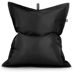 Fekete bőrutánzat babzsákfotel Pad XL – So Soft?