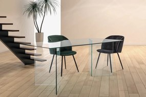 IRIDE design üveg étkezőasztal - 180cm