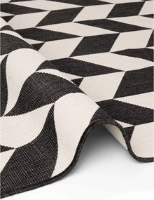 Fekete-krémszínű kültéri-beltéri szőnyeg 120x170 cm Haringey Terrick – Ted Baker