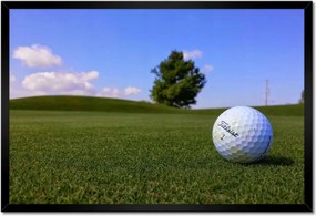 Poszterek keretben 60x40 Golf játék Labda a mezőn