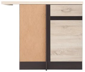 Alsó konyhaszekrény, sarok Julian DNW/100/82/B (Sonoma tölgy + Wenge). 742471