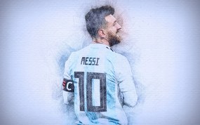 Poszter, Lionel Messi, Argentína