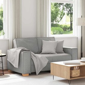 vidaXL kétszemélyes, felhőszürke szövetkanapé 120 cm